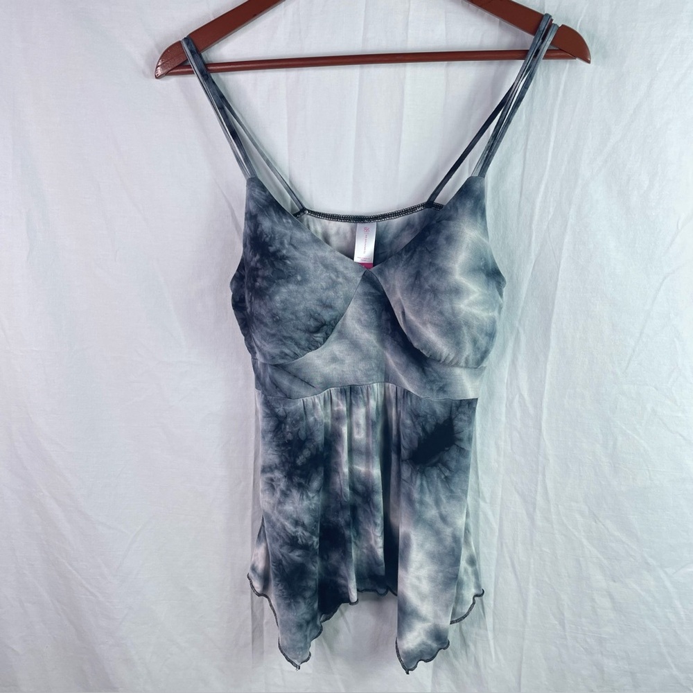 Y2K No Boundaries Babydoll Grunge Padded Top Size M Whimsigoth Shark Bite Hem